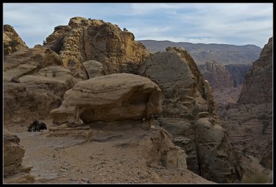 The climb to the monastery