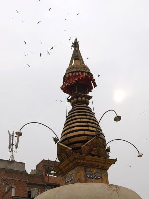 036 - Kathmandu, Stupa & crows