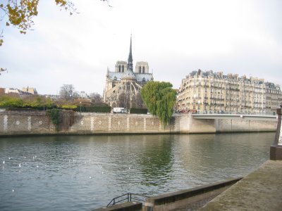 Seine and back of Notre Dame