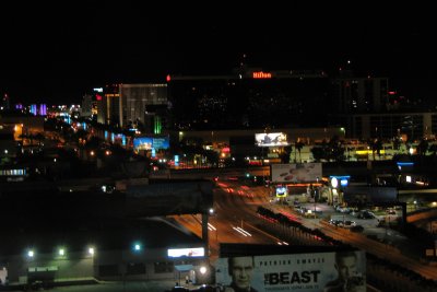 Century Boulevard at night