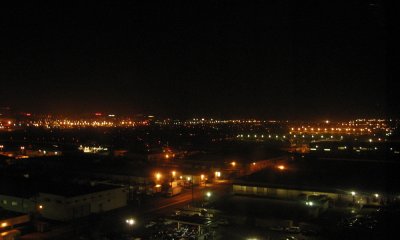 LAX at night