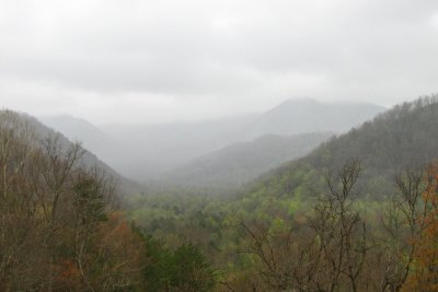 Storm Clouds over the hills near our hotel