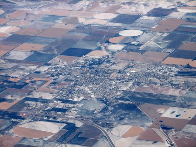 Snowfall on the town of Colby, KS