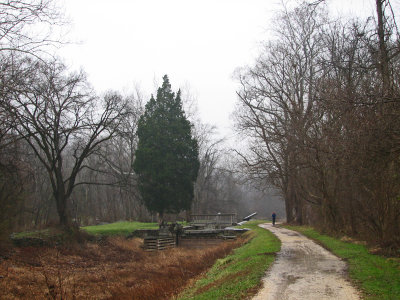Lock 12 on a rainy day