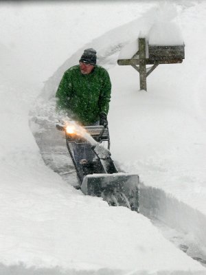 Blazing a path through the snow