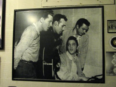 Elvis Presley with Jerry Lee Lewis, Carl Perkins and Johnny Cash