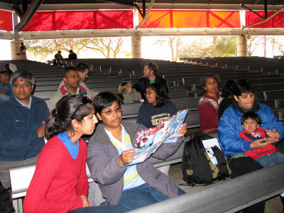 Waiting for the Sesame Street show