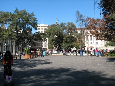Open square in front of the Alamo