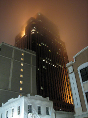Misty night in New Orleans