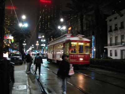 Tram car on Canal Street