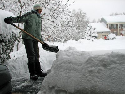Dealing with over 2 feet of snow