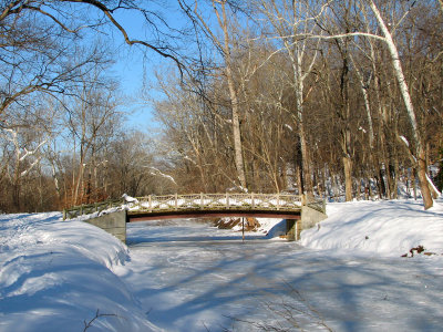 Deep snow at Anglers Inn