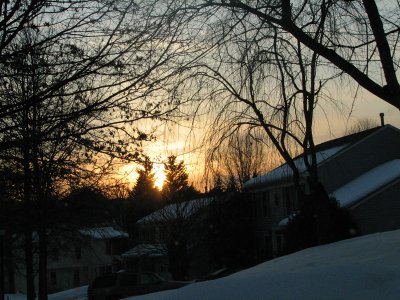 Sunrise in the neighborhood