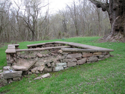 Remains of lockhouse for Lock 26