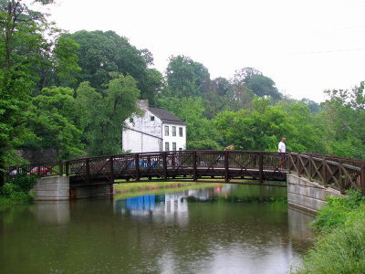 Bridge at Fletchers Cove with Abner House in the background