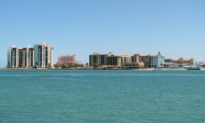 Looking back at Clearwater Beach