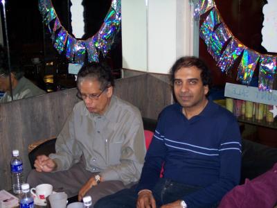 Srinivas with Mr. P.K. Raju