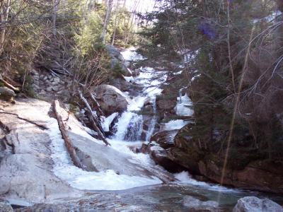 Trail beside the third waterfall