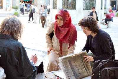 Artist with women