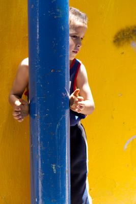 Boy in refugee camp - Jerusalem