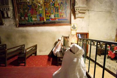 Ethiopians praying - Jerusalem