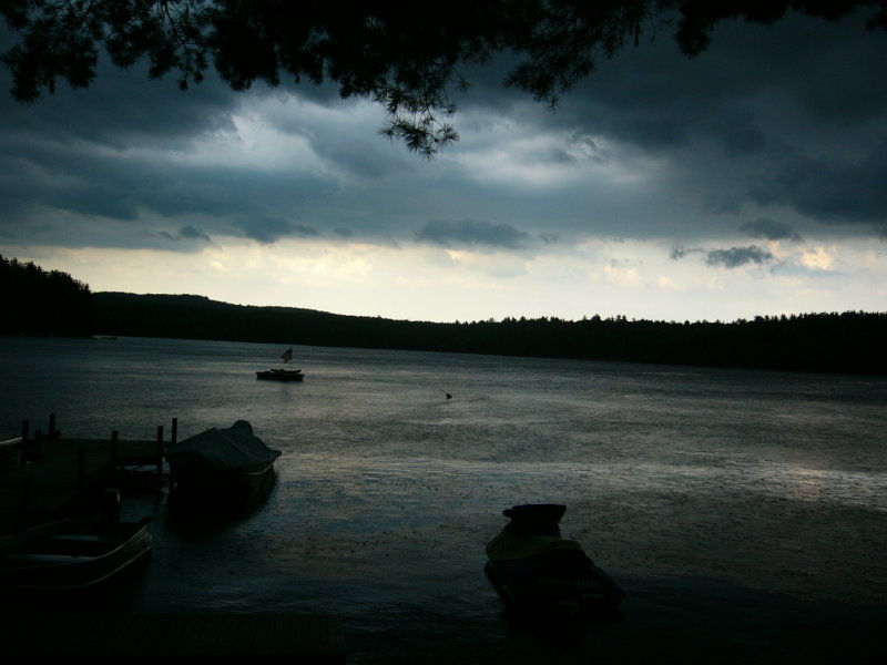 Halfmoon Lake during Storm - photo by Vinny Leone - added 8-2008