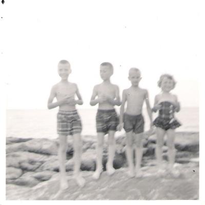 Kids on the Jetty - 1956