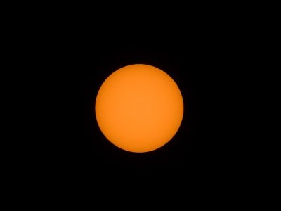2008 Total Solar Eclipse Sun Before Start of Eclipse