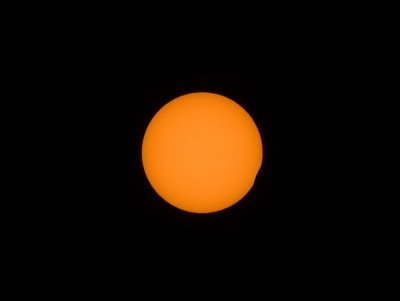 2008 Total Solar Eclipse Start of Eclipse - First Contact