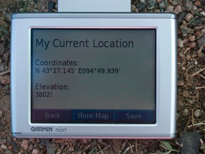 GPS Location of Observing Site