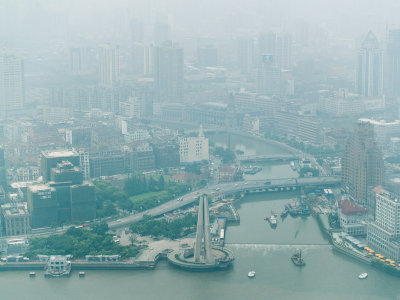 View From Top of Oriental Pearl Tower - Suzhou Creek