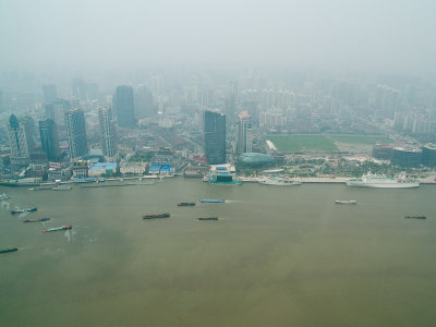 View From Top of Oriental Pearl Tower - Huangpu Waterfront