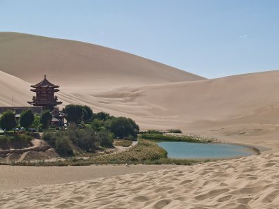 Dunhuang Ming Sha Sand Dunes and Mogao Grottoes