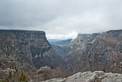 Vikos canyon view from Mpeloi 2