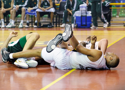 over the court