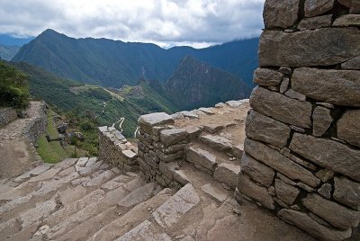 View of Machu Pichu From Inti Punctu (Sun Gate)