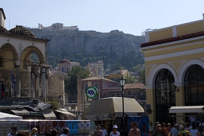 Akropolis Seen From Monasteraki Square