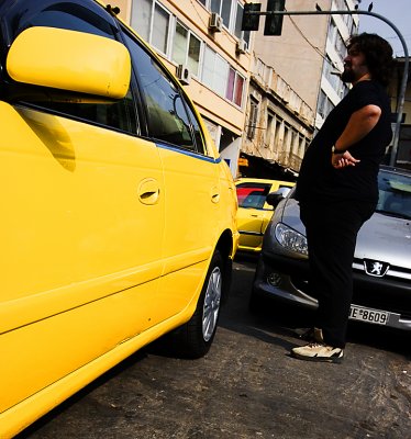 Yellow Car Taxi Driver
