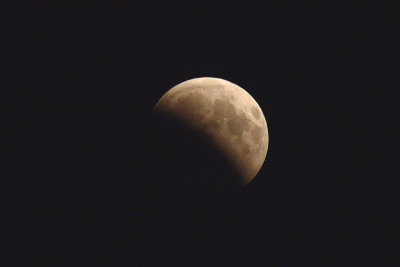 Gedeeltelijke maansverduistering/ Partial lunar eclipse