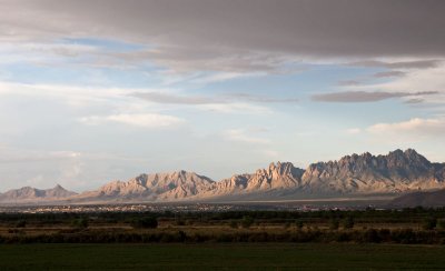 Organ Mountains from our house near Mesilla, NM