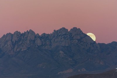 Moon rise behind Organ Mountains #1