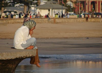 The town beach is a focus of community life