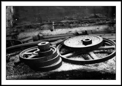 Gears in the Bodie Stamp Mill
