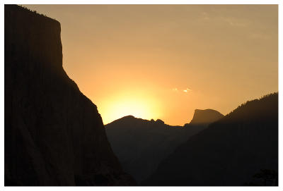Sunrise from Tunnel View