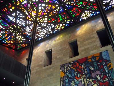 Leonard French mosaic glass ceiling of NGV