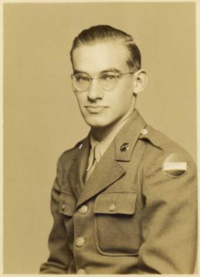 Pfc Evan W. Bell, Army, served in Panama (Panama Canal) at the end of WWII