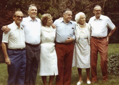 Honey with her 5 children on her 90th birthday, Aug 9, 1981