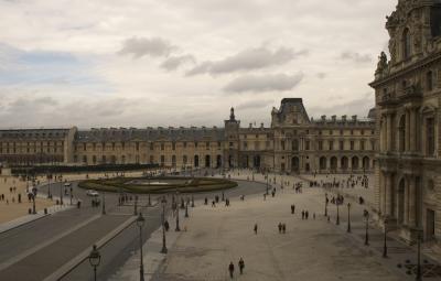 louvre-looking out