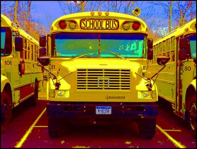 Surreal School Bus