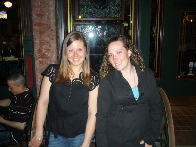 Alicia and Melissa at the Cannon Brew Pub